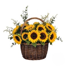 Cesto Di Girasoli (Raffinato)