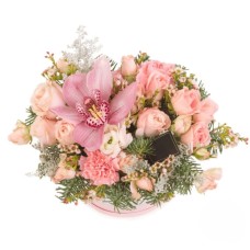 Centrotavola Di Fiori Rosa Chiaro (Raffinato)