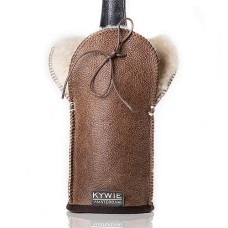 Kywie Champagne Cooler in pelle marrone