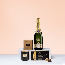 Champagne Pommery con Candela Atelier Rebul e Tartufi Godiva