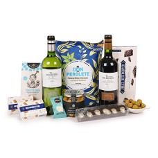 Regalo di ospitalità Deluxe con vino Chateau Des Tourtes e dolci