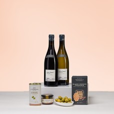 Regalo di ospitalità grande con vino Pascal Jolivet Sancerre e tapas