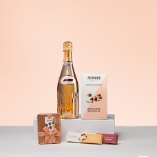Champagne Vranken Diamant Brut Rose e cioccolatini Neuhaus