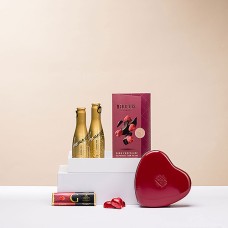 Spumante Analcolico con Cuori di Cioccolato
