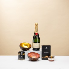 Cofanetto regalo Moët & Chandon con champagne e aperitivo, confezione P'Tit rossa