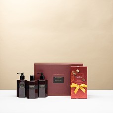 Cofanetto regalo Atelier Rebul Bereket Bad & Body con cioccolatini Guylian