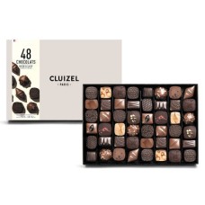 Assortimento di 48 cioccolatini fondenti e al latte Cluizel