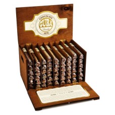 Scatola in legno con 54 sigari di cioccolato