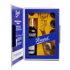 Ricard Case Fifties Collection 45% (Bottle 70cl, 1 carafe and 4 glasses)
