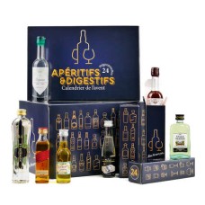 Calendario dell'Avvento, mini bar con 24 miniature