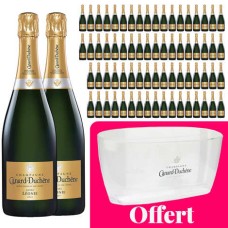 72 bottiglie di champagne brut Cuve Lonie e 1 secchiello del ghiaccio grande in omaggio