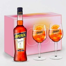 Confezione Regalo Degustazione Aperol Con 2 Bicchieri
