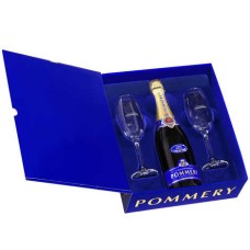 Royal Pommery Brut Champagne Box e 2 flute