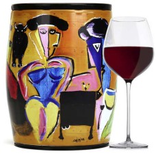 Puech Haut Le Benjamin in un Bib Art Vino Rosso - Jorge Colomina