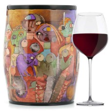 Puech Haut Le Benjamin Vino rosso in un Bib'Art - C. Bost