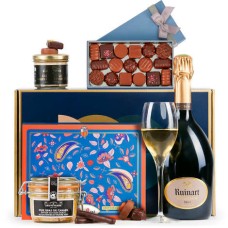 Confezione regalo champagne e dolcetti