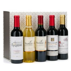 Confezione regalo 5 mezze bottiglie di vino francese