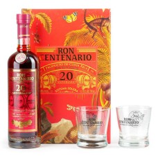 Centenario Rum 20 Anni Confezione Regalo Con 2 Bicchieri