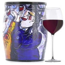 Vino rosso Puech Haut Le Benjamin in un Bib'Art - Emilie Teillaud