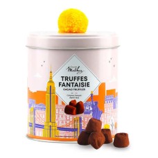 Tartufi fantasiosi con popcorn in una mini scatola Viaggia a New York