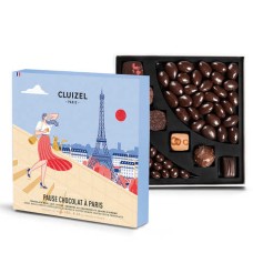 Pausa al cioccolato in scatola di Parigi