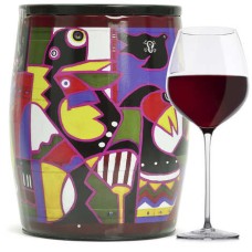 Puech Haut Le Benjamin in un Bib Art Vino Rosso - Paco Sagasta