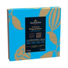 Scatola di cioccolato fondente e al latte Les Essentiels Valrhona 32 quadretti