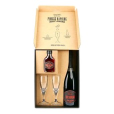 Cofanetto 1 Pousse Rapire, 1 Vin Sauvage Brut e 2 bicchieri