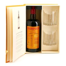 Confezione regalo rum Hampden HLCF Classic + 2 bicchieri rock