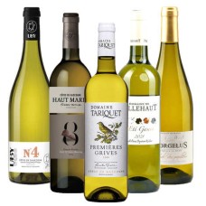 Assortimento di 5 vini bianchi del Sud Ovest