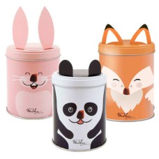 Assortimento di 3 scatole di tartufi fantasia Mathez decorati con animali