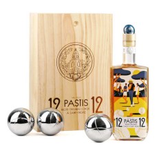 Confezione regalo Pastis 12/12 e 3 palline da bocce