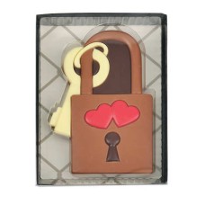 Chocolate love padlock (80g padlock)