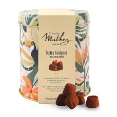 Tartufi fantasia naturalistici - Scatola in metallo con decorazioni a tema giungla (scatola di latta da 250 g)