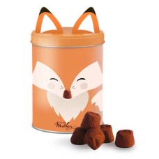 Deliziosi tartufi frizzanti al gusto di cola - Scatola di latta Fox (100 g)