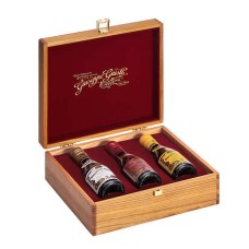 Cofanetto regalo in legno Trio di Aceto Balsamico di Modena - 2, 3 e 4 Medaglie d'Oro