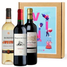 Confezione regalo con 3 vini Bordeaux a un prezzo vantaggioso.