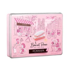 Biscotti rosa di Reims in scatola, arte di vivere francese - Maison Fossier