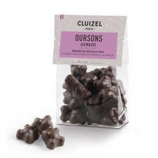 Confezione di orsetti di marshmallow Cluizel ricoperti di cioccolato fondente (confezione da 135 g)