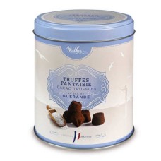 Tartufi Di Cioccolato Con Sale Di Guerande - Scatola Di Metallo