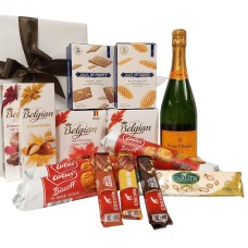 Pacchetto regalo belga-francese con Veuve Clicquot