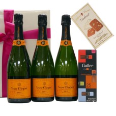 Trio Veuve Clicquot, Cioccolato Belga E Biscotti Belgi