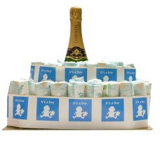 Coccola Torta È Un Ragazzo Con Champagne