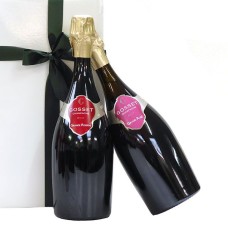 Gosset Grande Reserve e Rose confezionate insieme come regalo