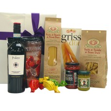Pacchetto regalo italiano con prelibatezze italiane