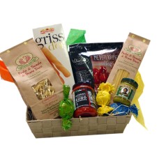 Cesto Regalo Italiano Con Sugo Di Pasta E Delizie