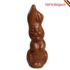 2 coniglietti ridenti di cioccolato Callebaut 26 cm