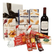 Lalande de Pomerol con dolci belgi come regalo promozionale