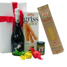 Pacchetto Regalo Italiano Con Pasta E Delizie