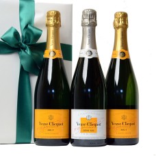 Trio Veuve Clicquot Brut e Demi-Sec in regalo